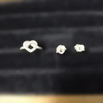 star 주얼리 하트 반지 #9 귀걸이 세트