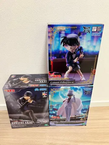 코난 에도가와 이상윤(아카이 슈이치) 괴도 키드 피규어 3체 세트