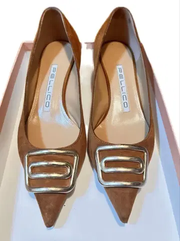 PELLICO 브라운 하이힐 스틸레토