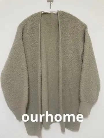 OURHOME 워셔블 알파카 혼방 포근 니트 가디건