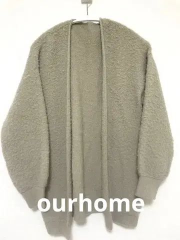 OURHOME 워셔블 알파카 혼방 포근 니트 가디건