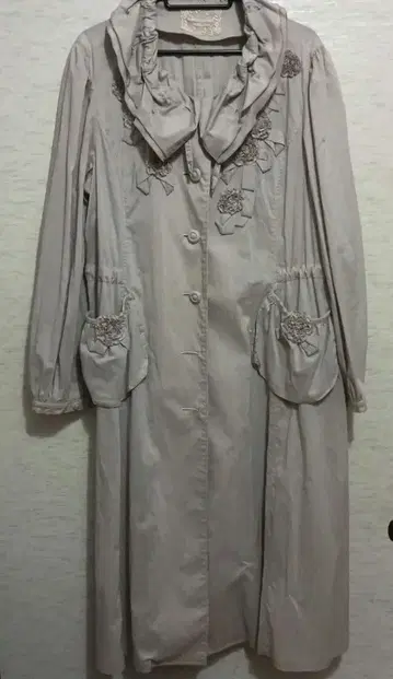 non-horizon 라이트 그레이 롱 코트