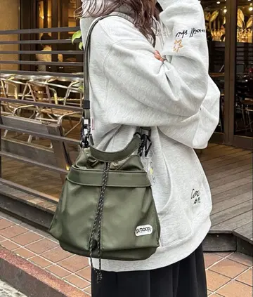 OUTDOOR 숄더백 올리브 그린 CPCM 복조리 숄더