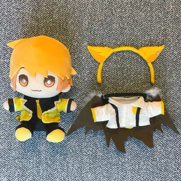 AMPTAK x COLORS 앗키 앉은 봉제 인형 무지개 앰프턱