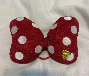 미니 리본 머리끈 클립