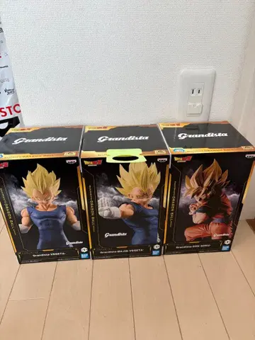 Grandista 베지터 손오공 피규어 3체 세트