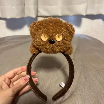 팀 머리띠 브라운