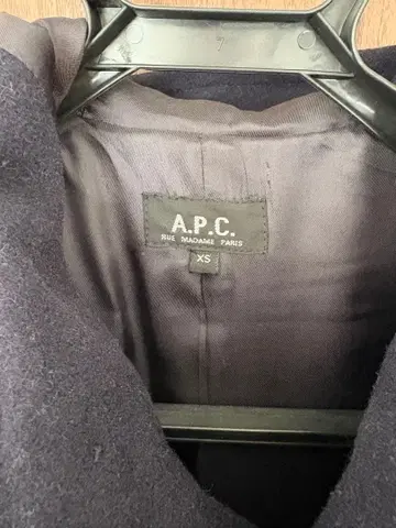 A.P.C. 네이비 더플 코트 XS