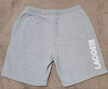 LACOSTE 맨투맨 속기모 그레이 하프 팬츠