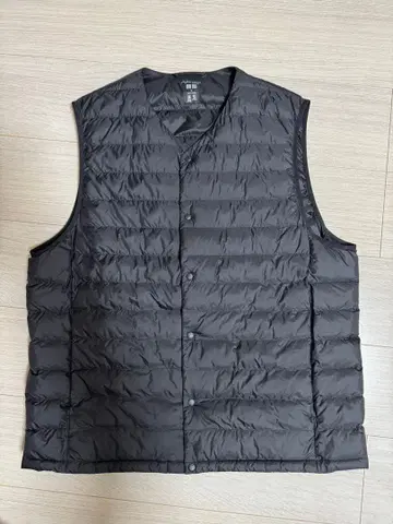UNIQLO PUFFTECH 다운 베스트 XL 블랙