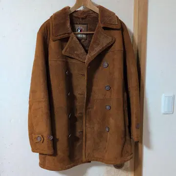 GEORGIA 스웨이드 더블 브레스트 자켓