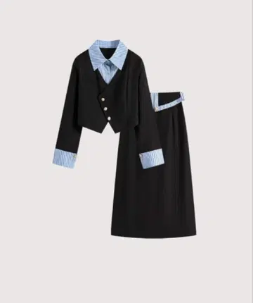 LA POMME petit 프레피 엘레강트 스커트 셋업 S