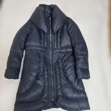 COMME CA ISM 다운 롱 코트 네이비 L