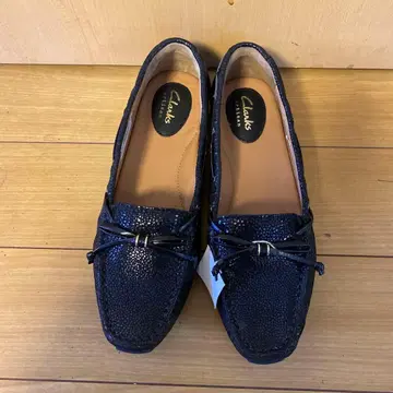 Clarks 던버그 그로브 블랙 모카신 신발 uk40