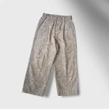 MAISON SPECIAL 페이즐리 자카드 원턱 와이드 팬츠