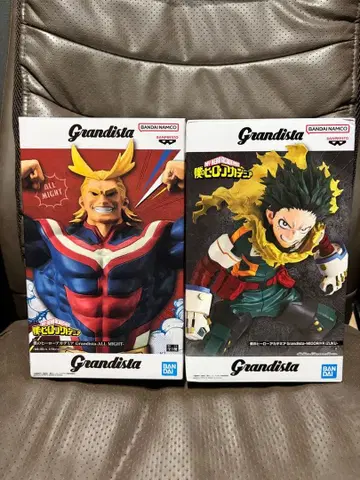 미개봉 Grandista 올마이트 & 미도리야 이즈쿠 피규어 2체 세트