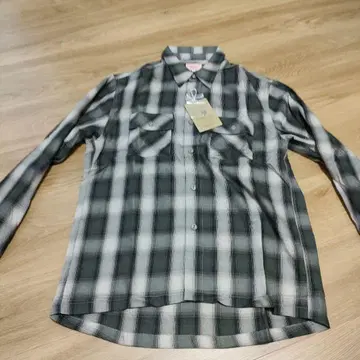 빅 마이크 옴브레 체크 셔츠 미사용 새상품 L 사이즈