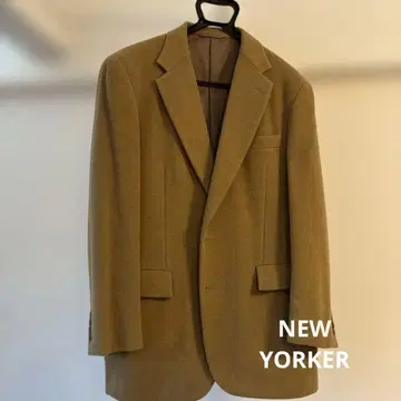 뉴요커 베이지 코트 자켓