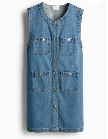 H&M 데님 원피스 데님 살로펫