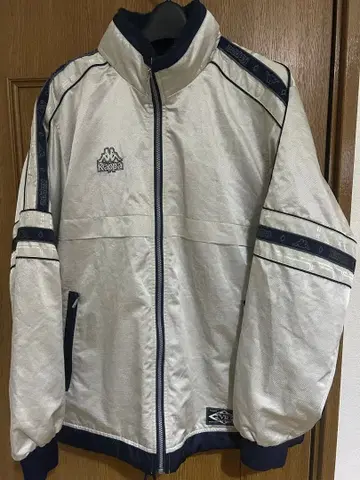 Kappa 90s 나일론 자켓 풀 집업 실버 L 사이즈