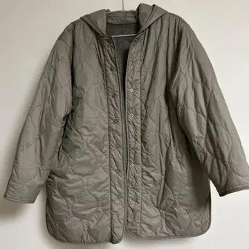 [거의 미사용] 스튜디오 클립 리버서블 퀼트 블루종 모카