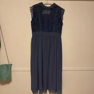 블루 그레이 레이스 탑 드레스 9호