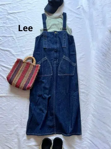 Lee 데님 오버롤 스커트 롱 원피스 살로펫