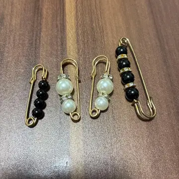 골드 도금 브로치 세트 4개