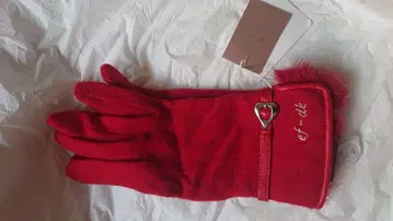 ef-de 빨간색 장갑 하트 참 포함