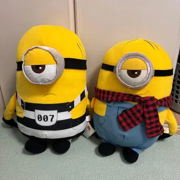 미니언 봉제 인형 2체 세트