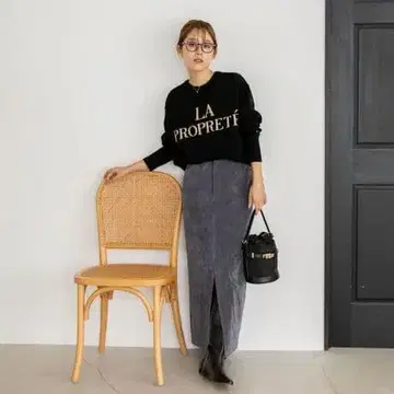 노리즈 24AW 로고 인터샤 풀오버 니트