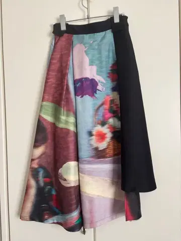 아메리빈티지 아트 프린트 플레어 스커트 [하자품]