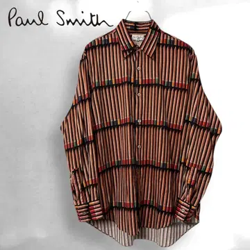 폴스미스 멀티 컬러 색연필 패턴 셔츠