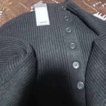 seen the unseen 블랙 긴팔 가디건 M 사이즈