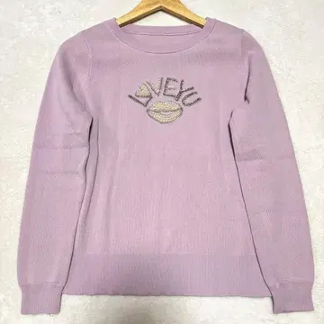 그레이스클래스 립 모티브 니트