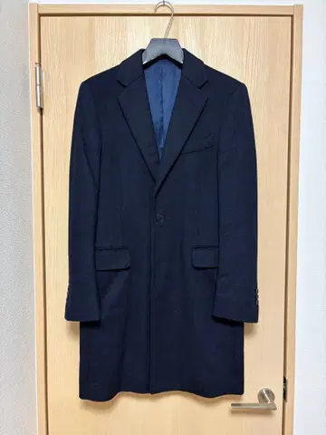 캐시미어 체스터 코트 네이비 TOMORROWLAND 44