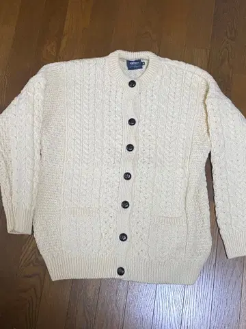 아란 우렌 밀즈 가디건 니트 아이보리