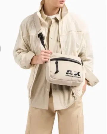 AIX 아르마니 익스체인지 AX 로고 숄더백 스포츠