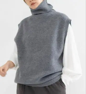 겨울 [ 새상품급 ] 플로렌트 하이넥 베스트 그레이