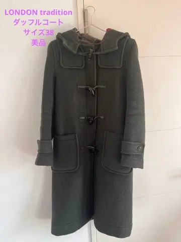 LONDON Tradition 다크 그린 더플 코트 38