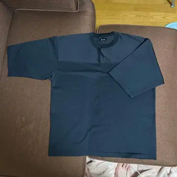 BEAMS 블랙 소매 긴 반팔 티셔츠