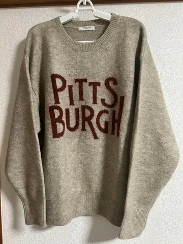 FREAK'S STORE 자카드 빅 로고 니트/자카드 로고 니트