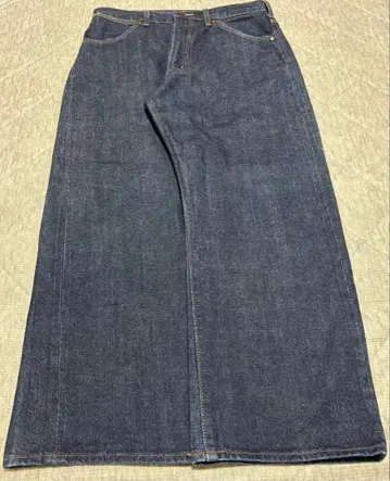Wrangler 와이드 데님 팬츠 인디고