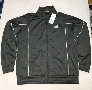 메쉬 블랙 집업 자켓 푸마