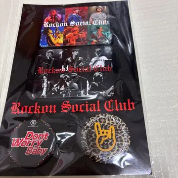 Rockon Social Club 마그넷&캔뱃지 세트 새상품