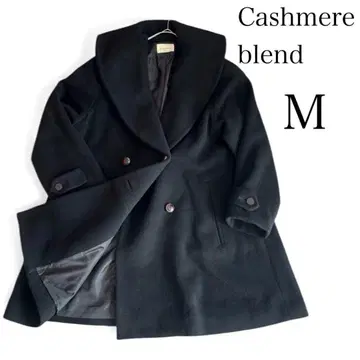 코트 캐시미어 울 아우터 블랙 귀여운 멋쟁이 여성용 새상품급