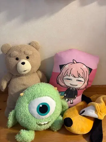 아냐 플루토 마이크 Ted 봉제 인형 세트