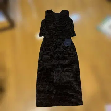 마르티니크 블랙 슬리브리스 롱 니트 원피스 2