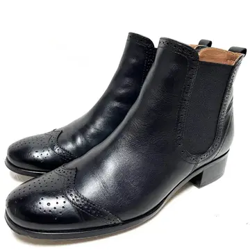 MARGARET HOWELL idea 사이드 고어 부츠 24.5 블랙