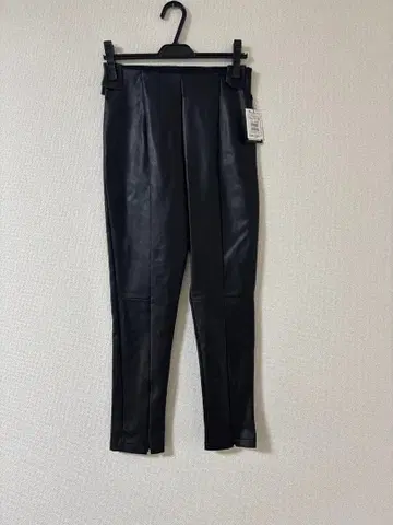 야마다야 Aga 블랙 스키니 팬츠 합성 피혁